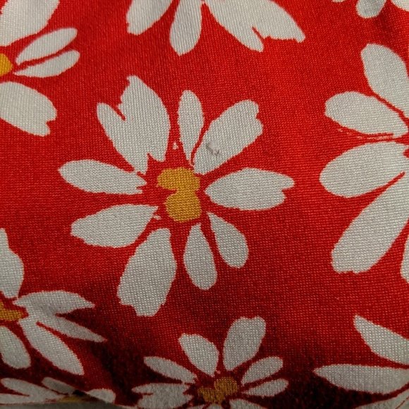 Hollister Red Daisy Sundress Ruffle Dress Sleeveless Floral Flower Women Small S - Picture 12 of 12